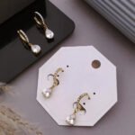 Aurora Crystal Drop Hoop Earrings
