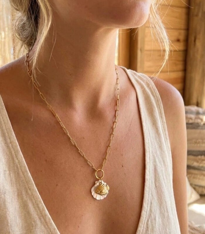 Sea Shell Gold Necklace