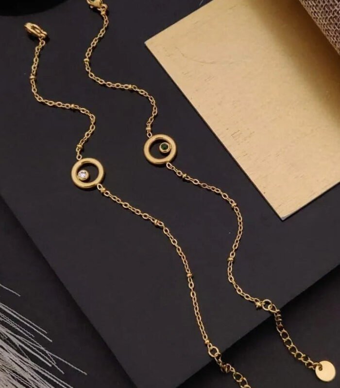 Gold Circle Antitarnish Bracelet