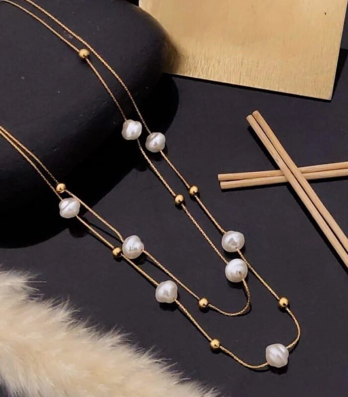 Elara Pearl Harmony Layered Necklace