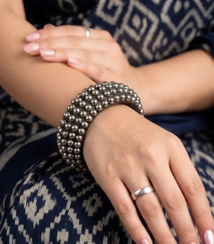 Pearl Stud Wooden Kada