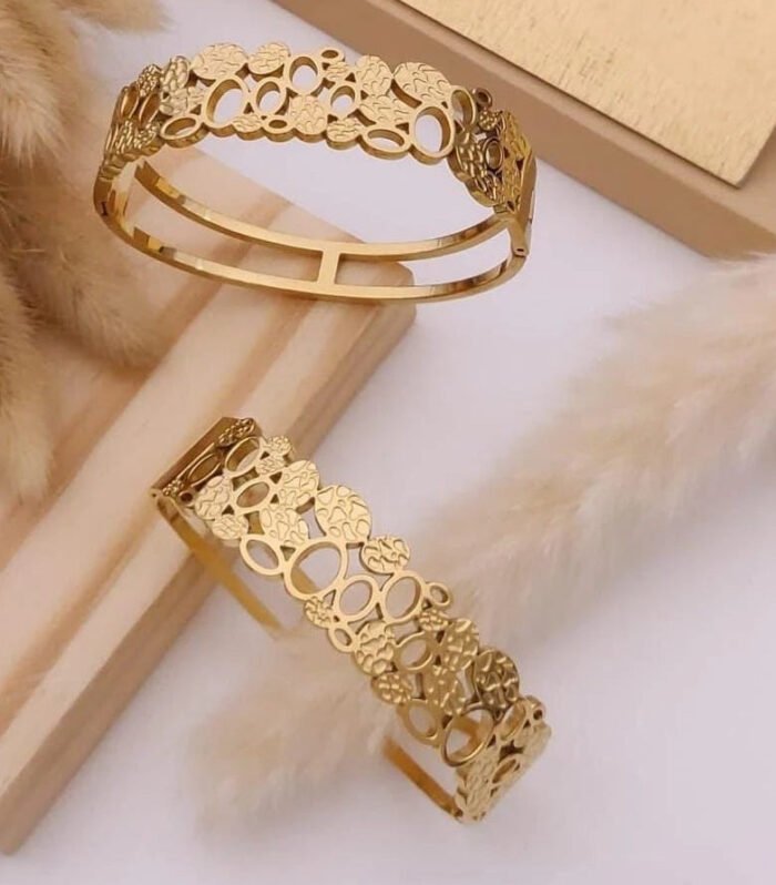 Ornella Aura Cutwork Gold Kada