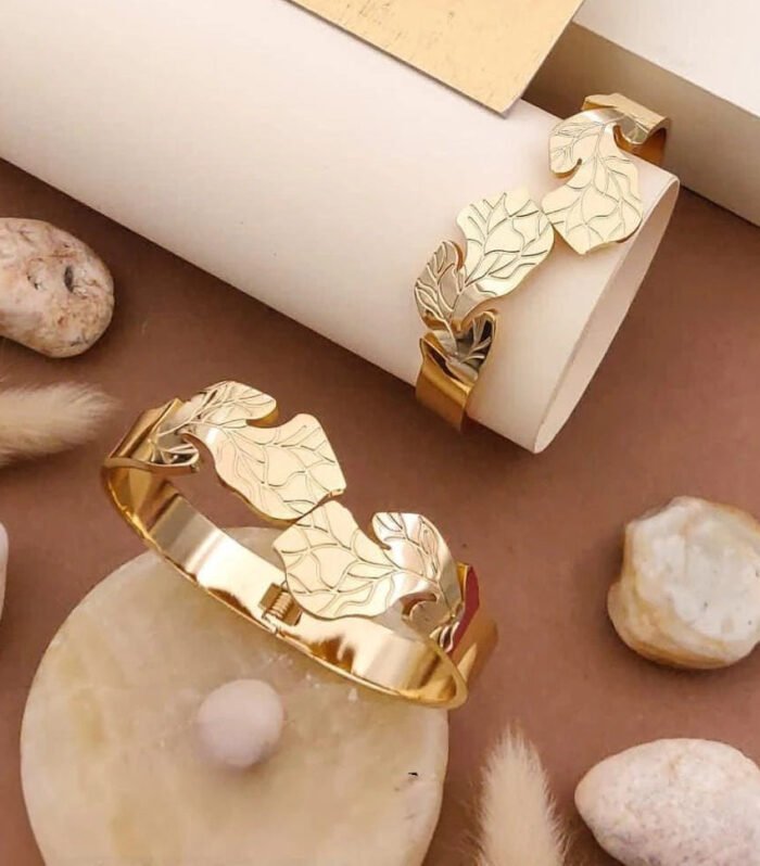 Aurelia Leaf Gold Kada