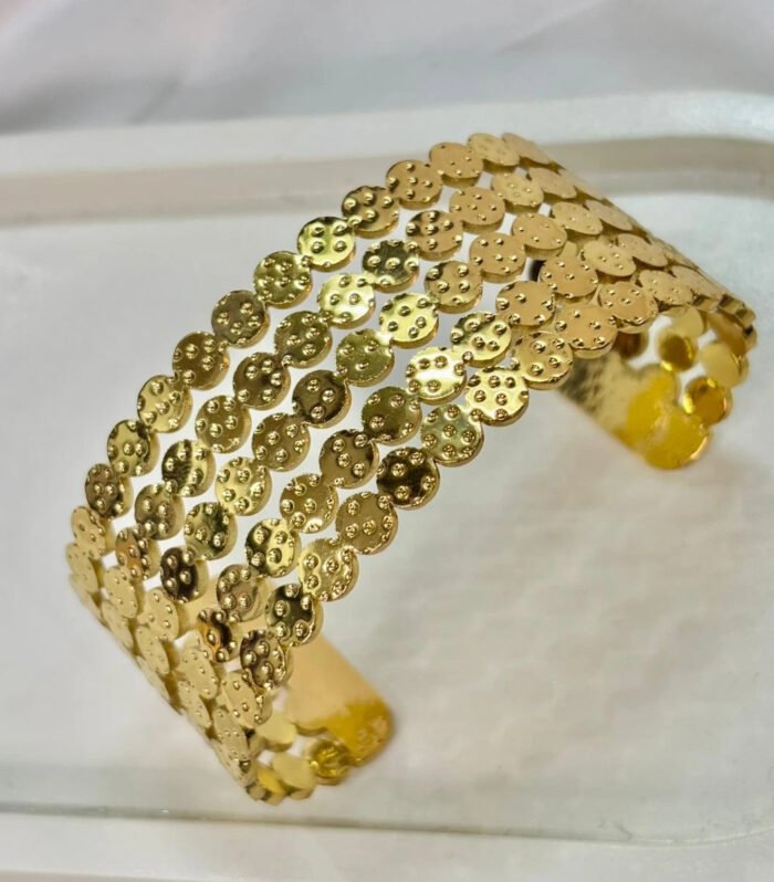Golden Bloom Layered Kada