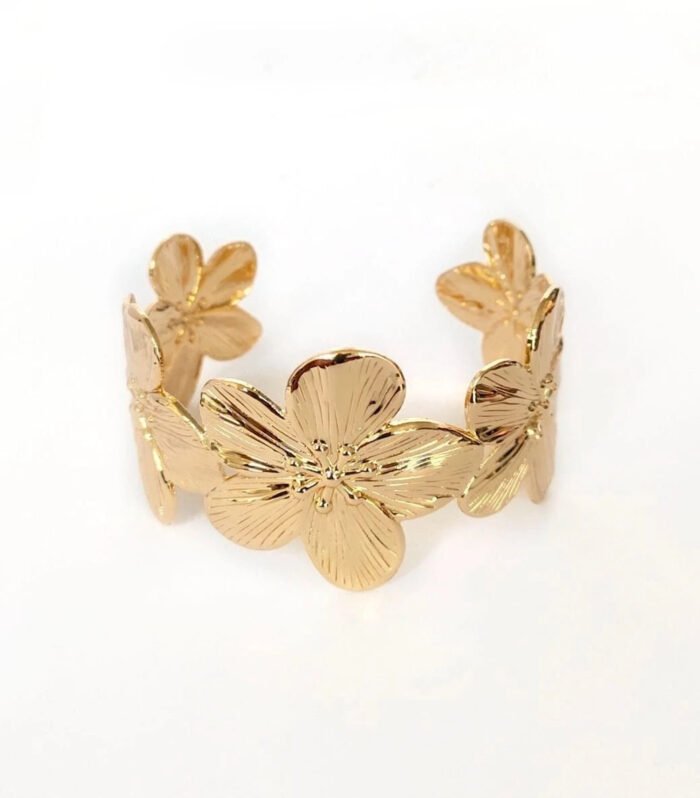Golden Bloom Floral Kada