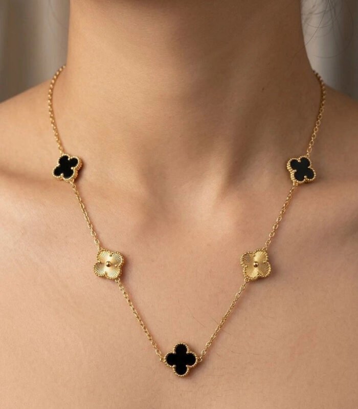 Midnight Clover Luxe Necklace