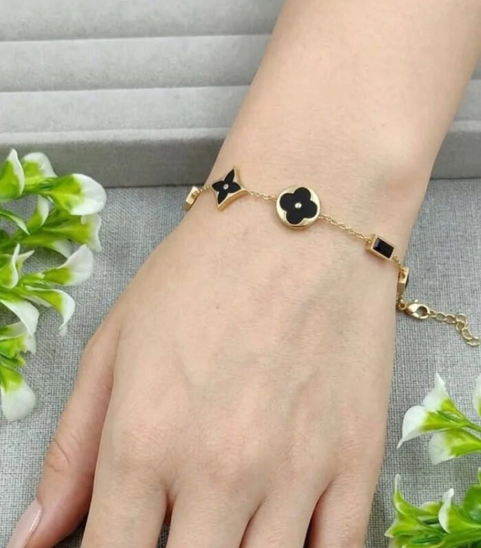 Noir Blossom Charm Bracelet
