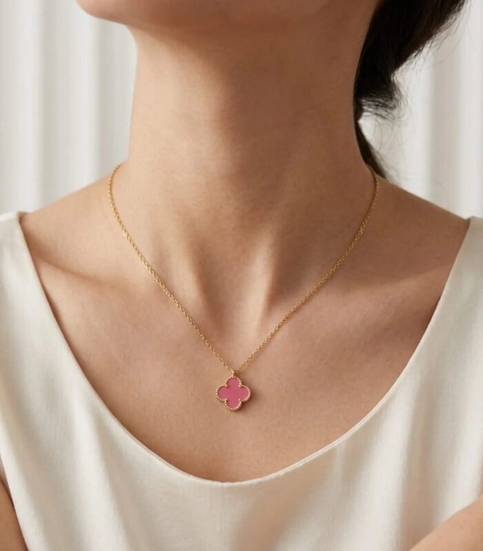 Blush Clover Elegance Necklace